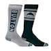 Snowboard Socks Burton Wms Weekend Midweight 2Pk deep emerald 2025