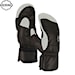 Rukavice na snowboard ORTOVOX Full Leather Mitten black raven 2025