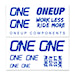 Samolepky OneUp Decal Kit Handlebar blue