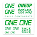 Samolepky OneUp Decal Kit Handlebar green