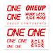 Samolepky OneUp Decal Kit Handlebar red