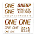 Samolepky OneUp Decal Kit Handlebar matte bronze (sram)