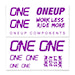 Stickers OneUp Decal Kit Handlebar purple