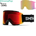 Snowboard Goggles Smith Squad XL black | cp sun red mirror+cp storm yellow flash 2025