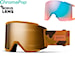 Snowboard Goggles Smith Squad XL pow hunter | cp sun black gold mirror+cp storm blue 2025