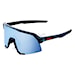 Bike Sunglasses and Goggles 100% Speedcraft black holographic | hiper blue multi mirror 2024