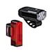 Lezyne Micro Drive 800+/Strip Drive 300+ Pair satin black / black