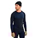 Burton Slokar Merino Base Layer Crew true black/grey cloud