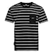 Koszulka Horsefeathers Alpha black stripes 2025