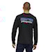 Koszulka Patagonia M's L/S P-6 Logo Responsibili-Tee black 2025
