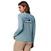 Patagonia W's L/S P-6 Logo Responsibili-Tee thermal blue