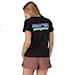 T-shirt Patagonia W's P-6 Logo Responsibili-Tee black 2025