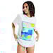 T-shirt Roxy Atlas Hangloose bright white fiji 2025