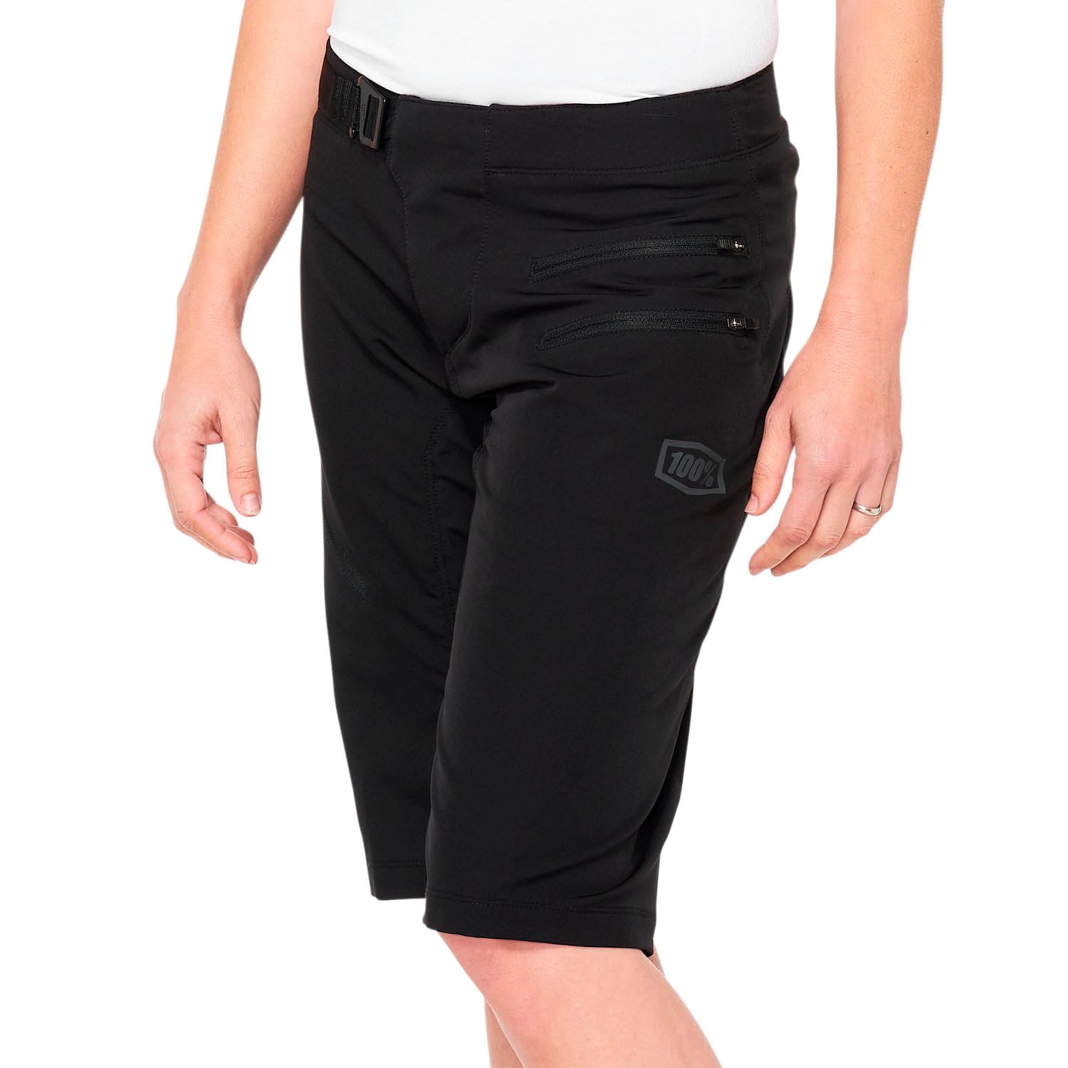 100% Wms Airmatic Shorts black M 23
