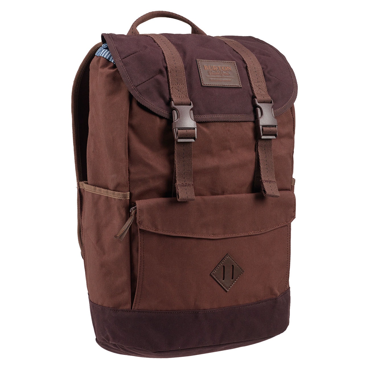 Backpack Burton Outing cocoa brown waxed canvas Snowboard Zezula