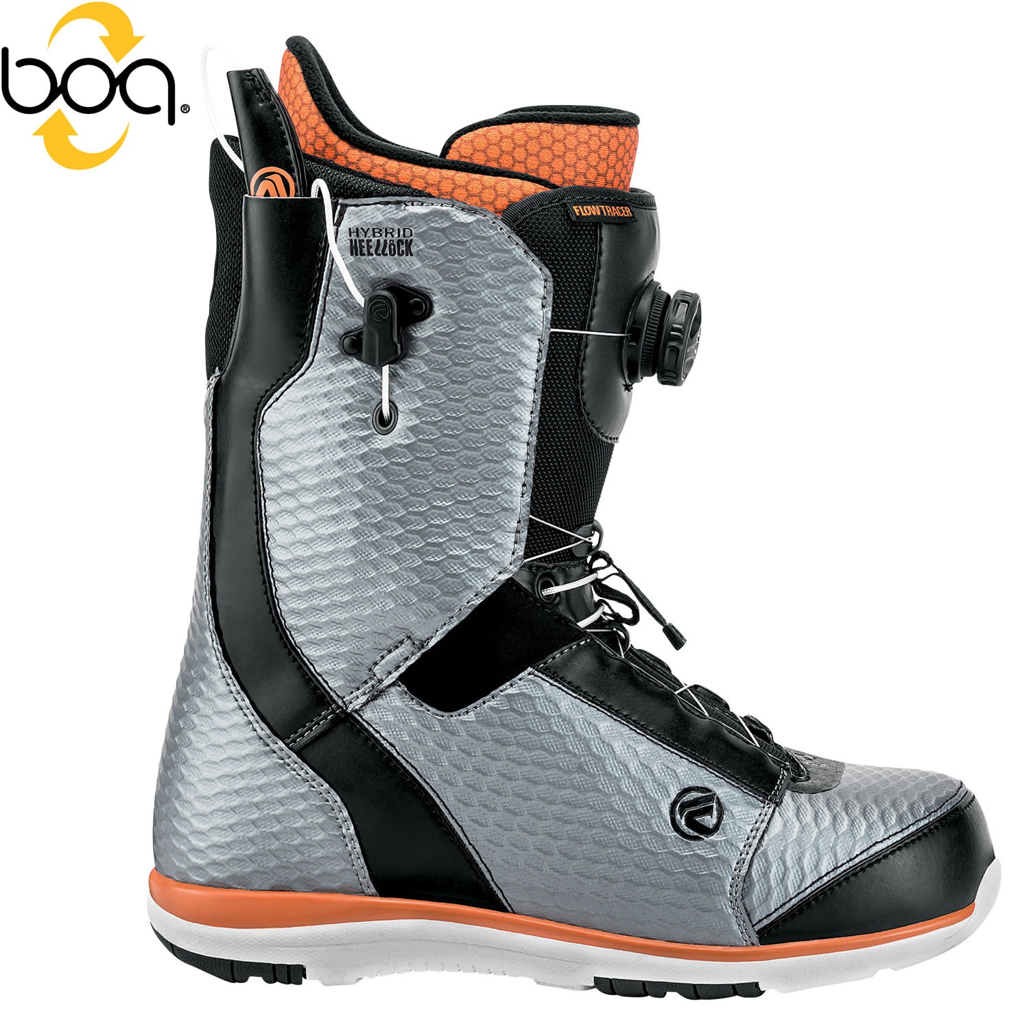 Snowboard Boots Flow Tracer Heel Lock Coiler gunmetal | Snowboard