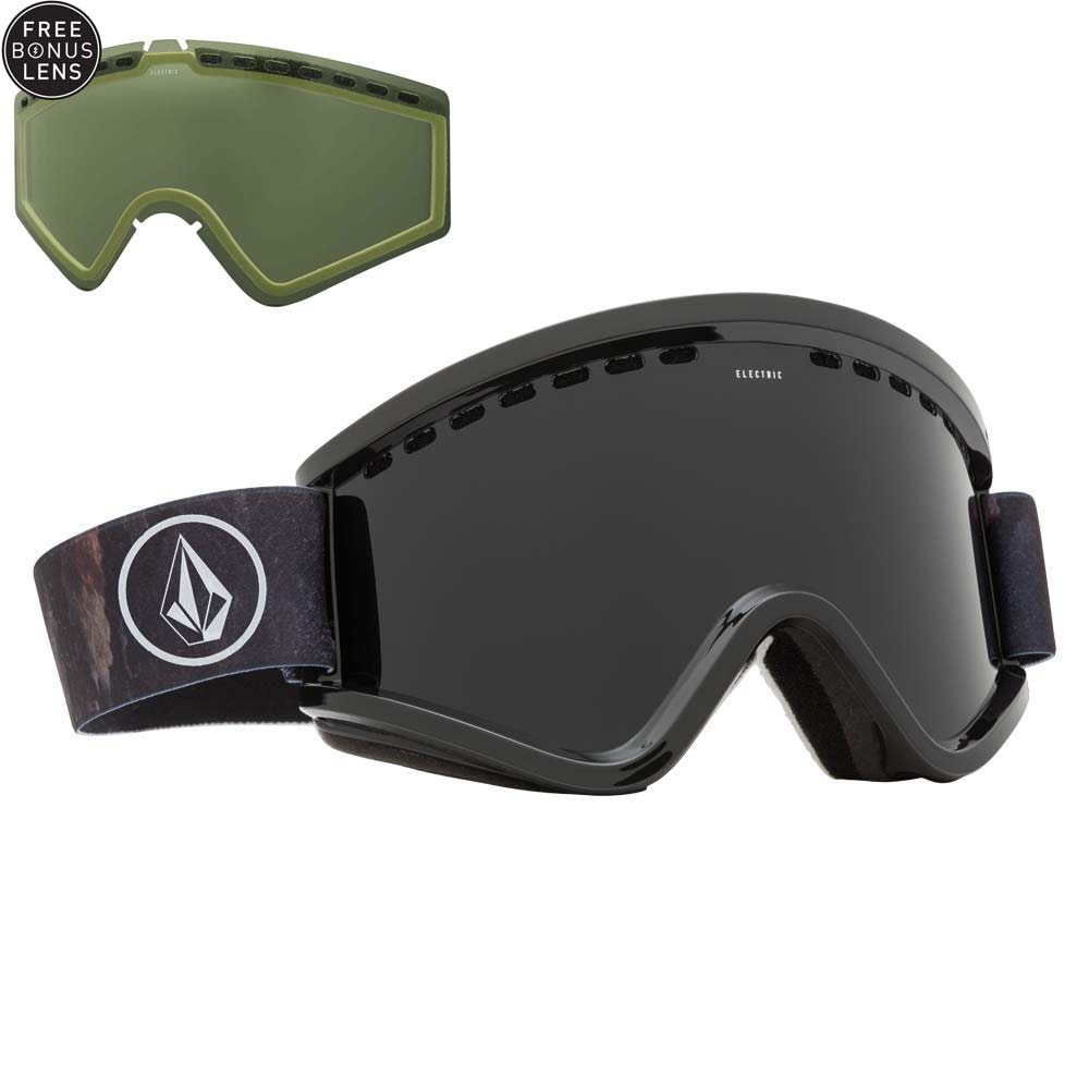 Snowboard Goggles Electric Egv volcom co-lab | jet black+light green |  Snowboard Zezula