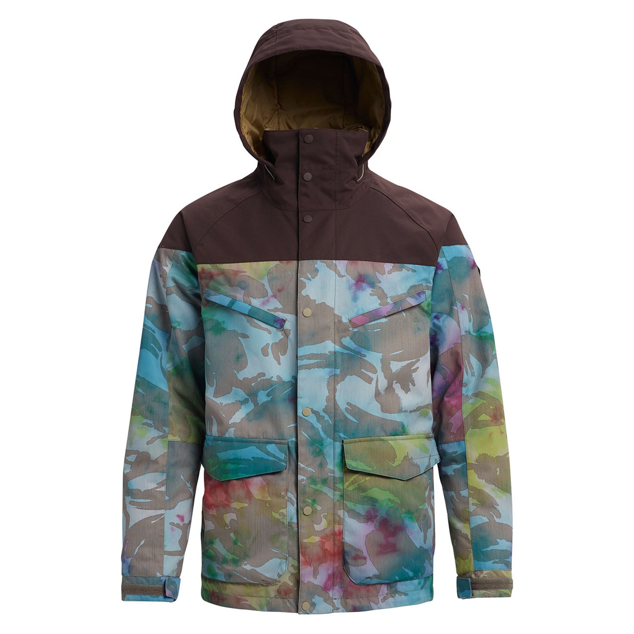 Snowboard Jacket Burton Breach festival camo black coffee