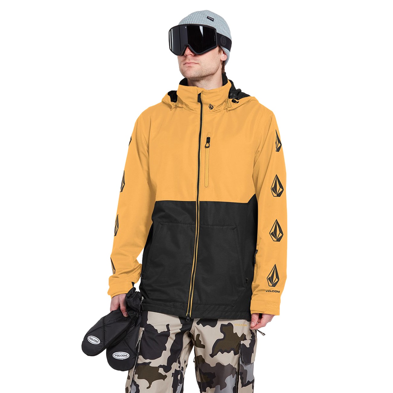 Snowboard Jacket Volcom Deadly Stones resin gold | Snowboard Zezula