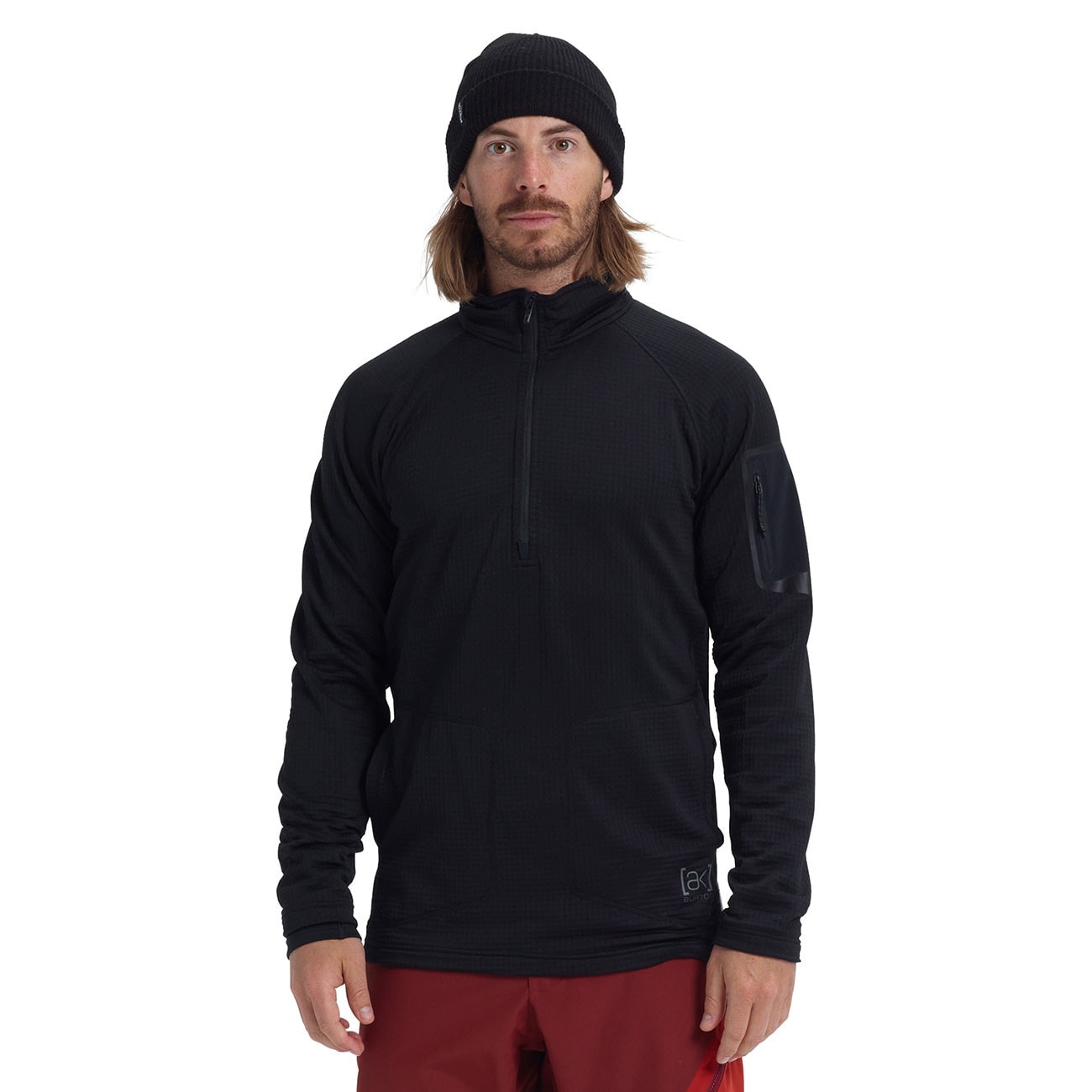 burton ak grid half zip