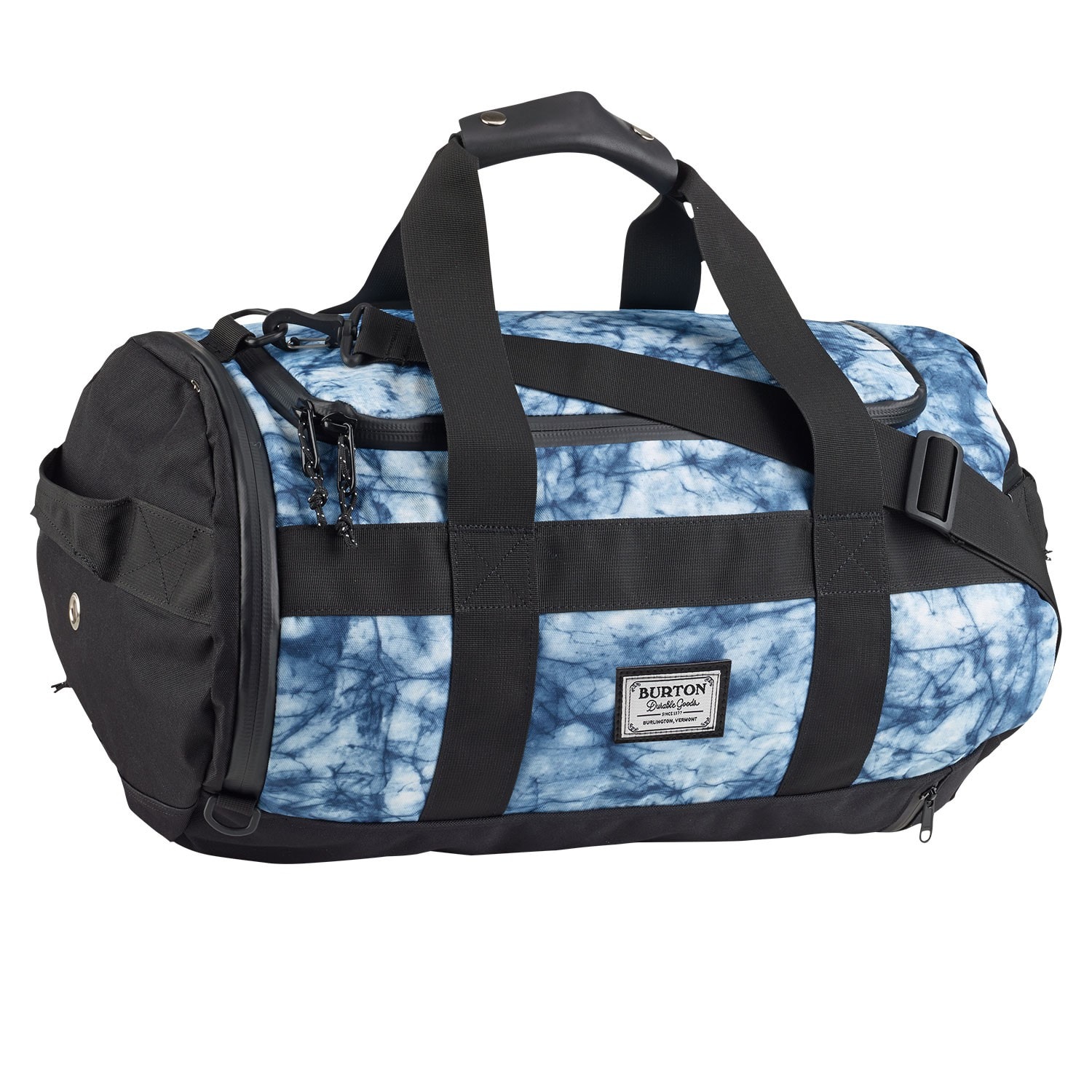 Backhill Duffel indigo print