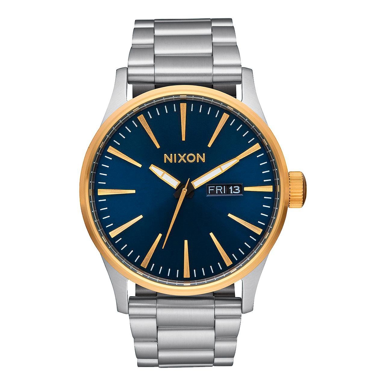 nixon watch gold blue