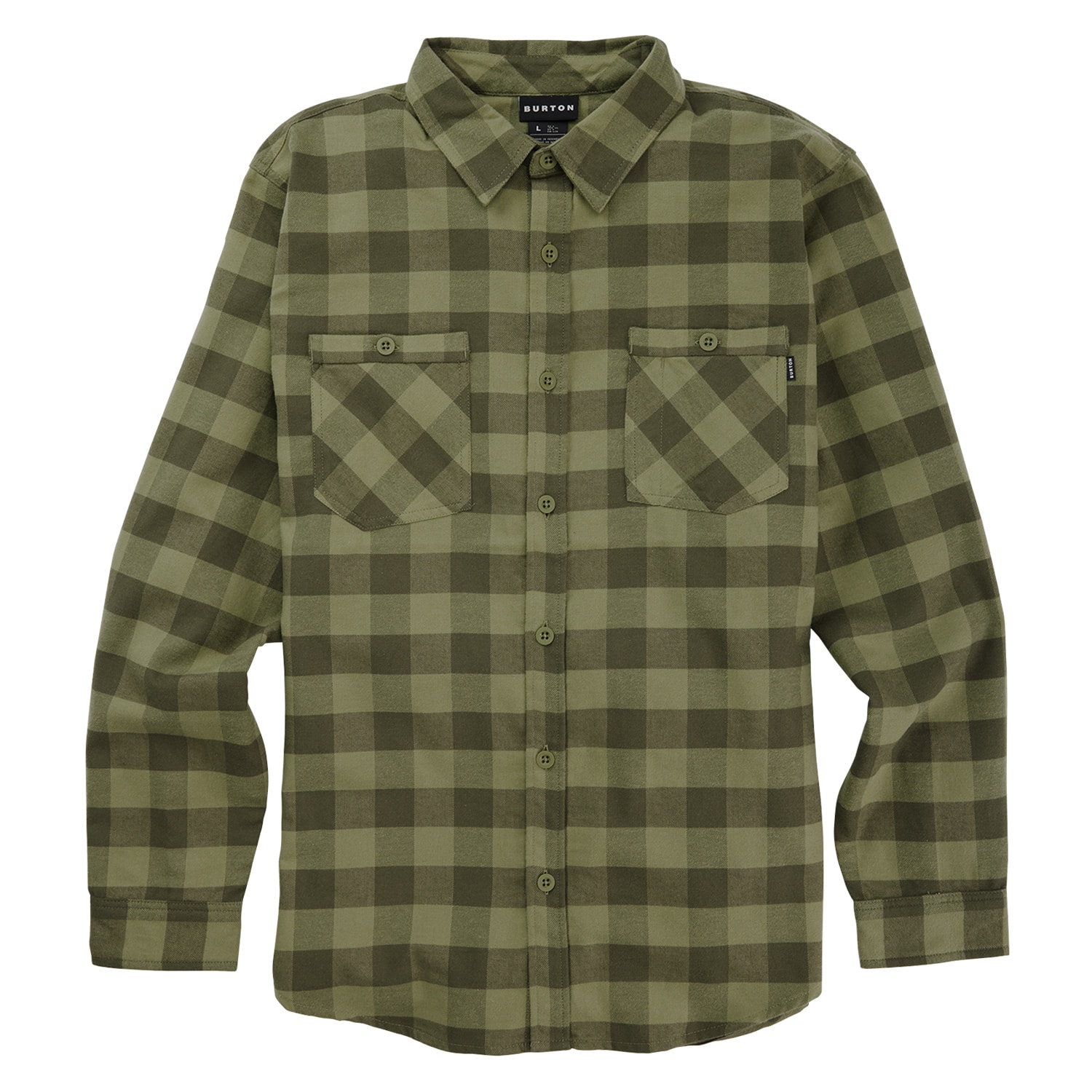 Favorite Flannel LS forest moss buffalo plaid