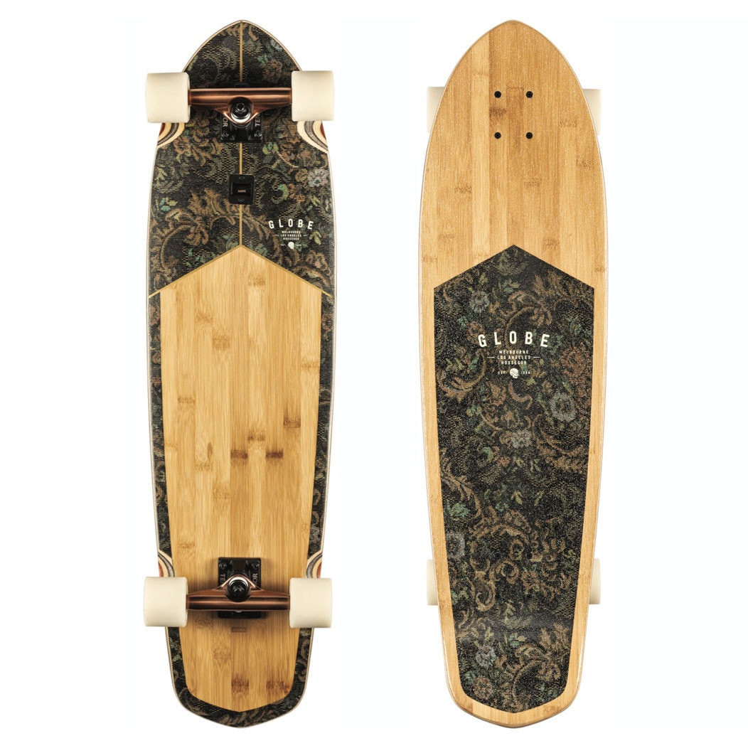 Globe Blazer XL 36.25" Longboard Skateboard Bamboo Floral Couch 