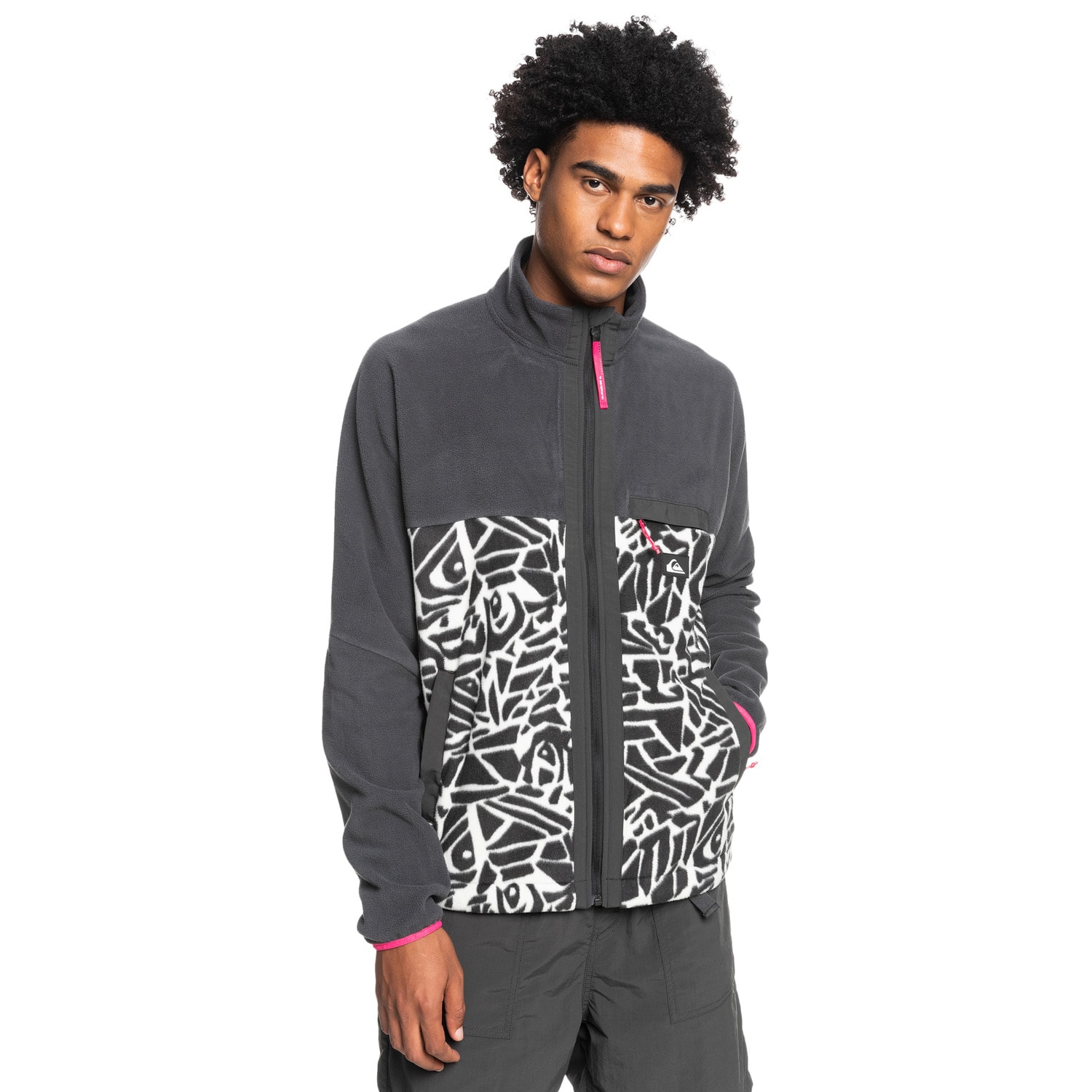 Quiksilver Go First abstract logo snow white M 22