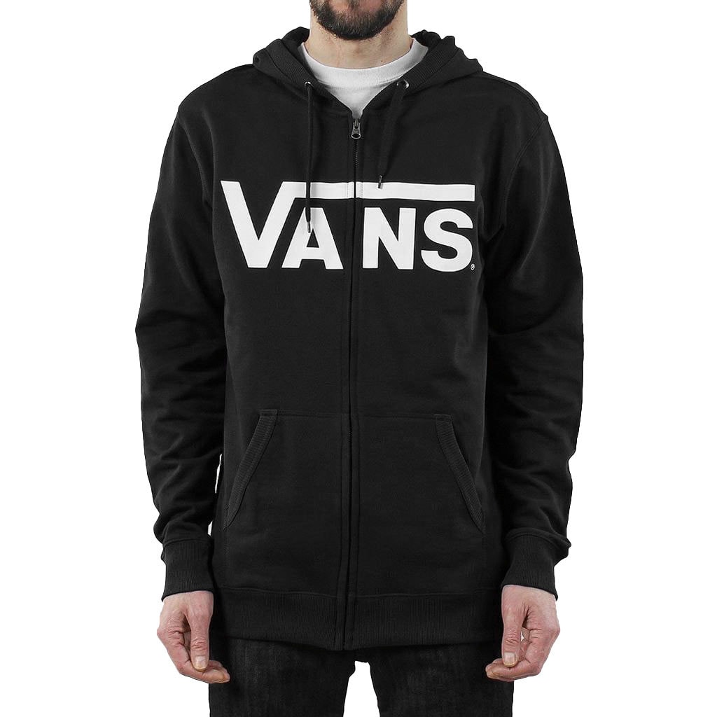 vans black zip hoodie