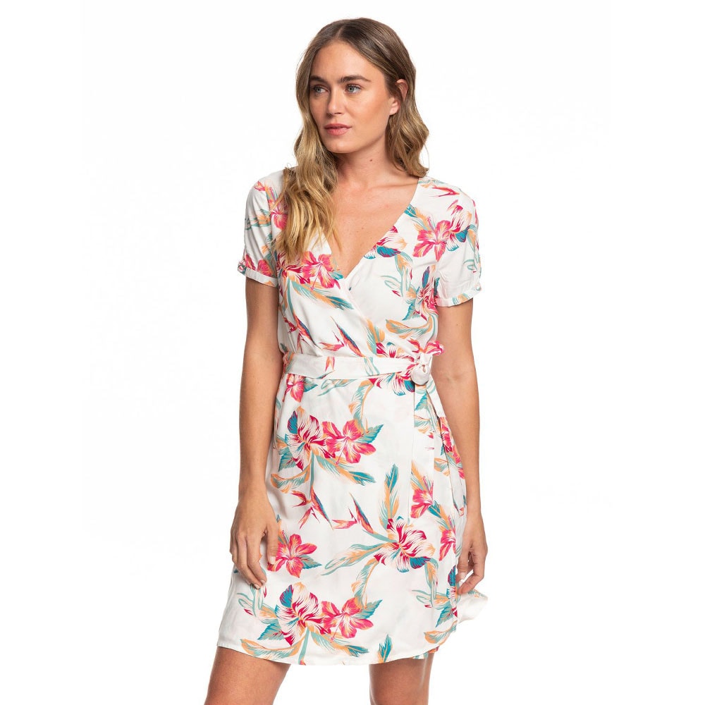 Monument view short sleeve wrap dress best sale