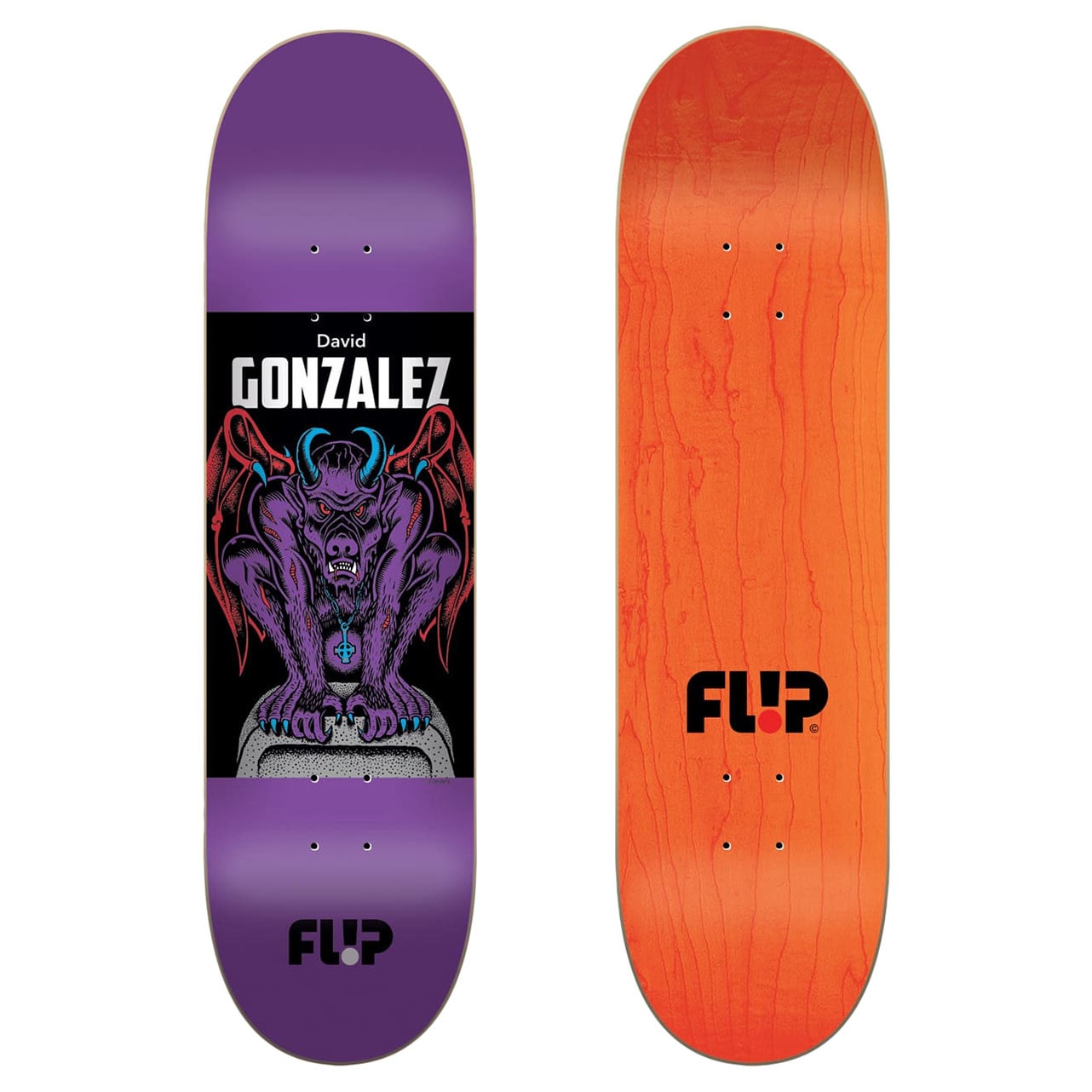 Skate Deck Flip David Gonzalez gargoyle 8.0 | Snowboard Zezula