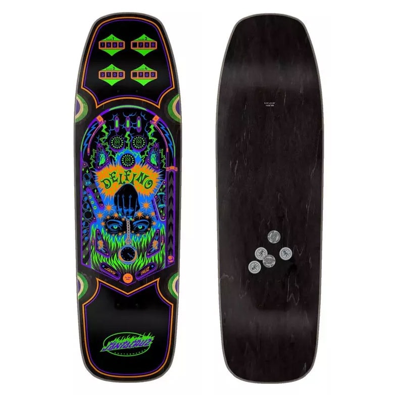 Santa Cruz Skateboards Delfino Pinball Shaped