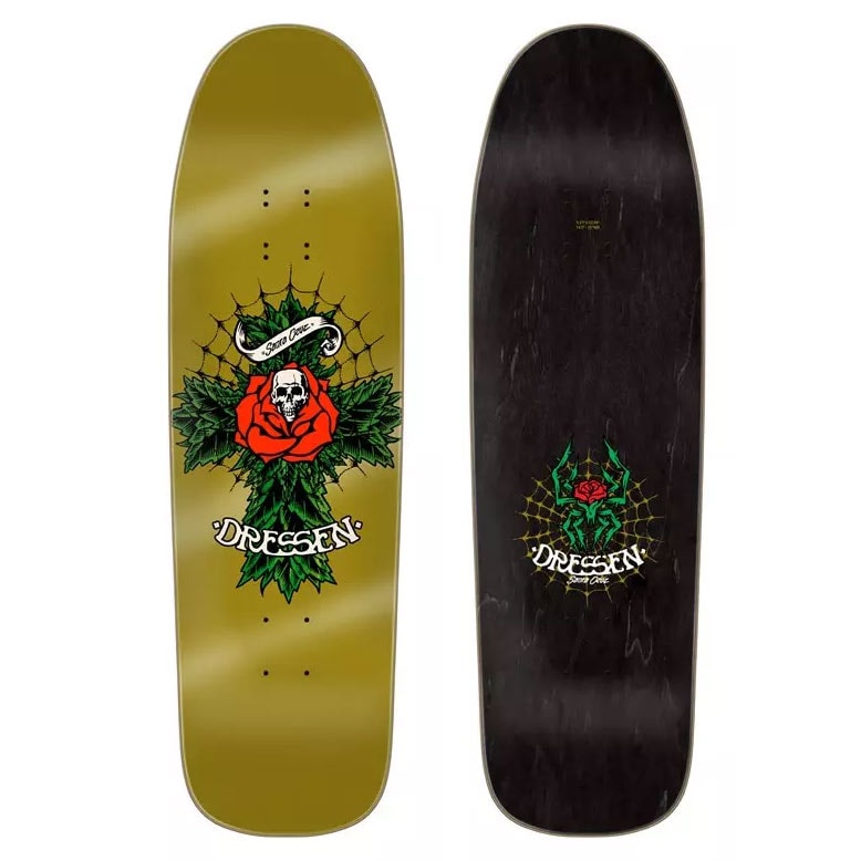 スケートボード Santa Cruz Dresser Rose Crew 9.31x32.36 Santa Cruz Dressen Rose Crew Two Deck 9.31