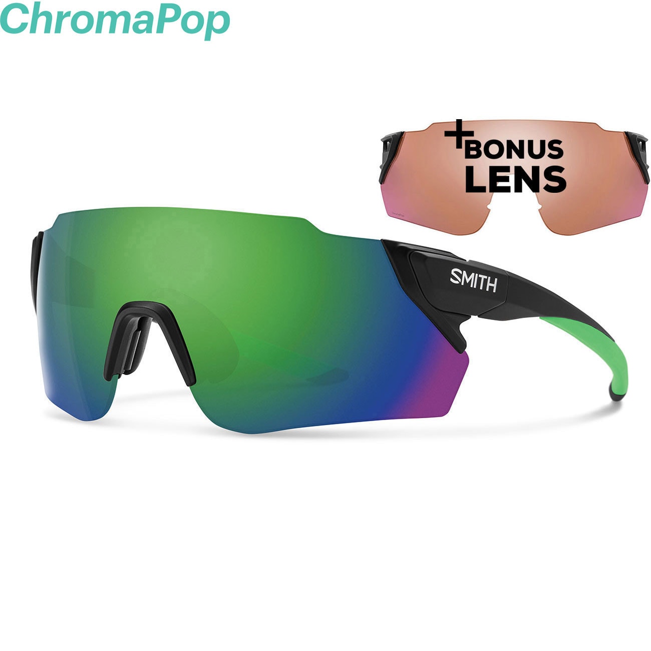 Sunglasses Smith Attack Max matte black reactor chromapop sun