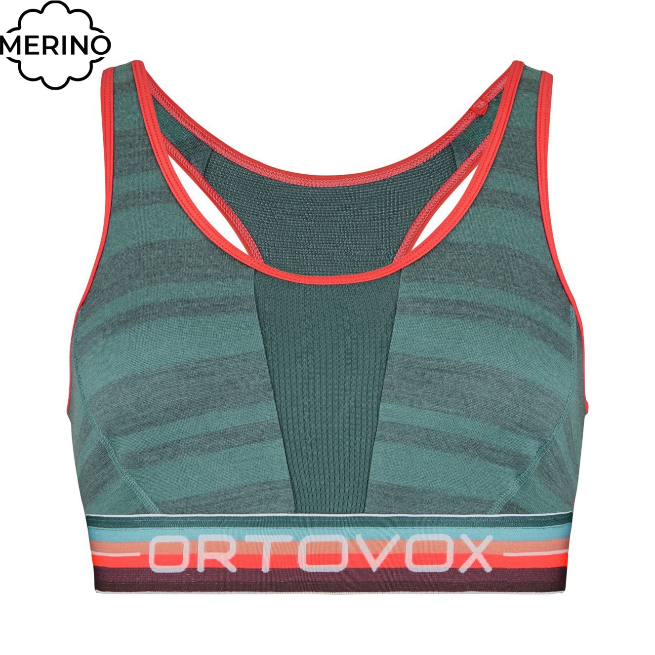 Sports Bra ORTOVOX Wms 185 Rock'n'wool Sport Top arctic grey