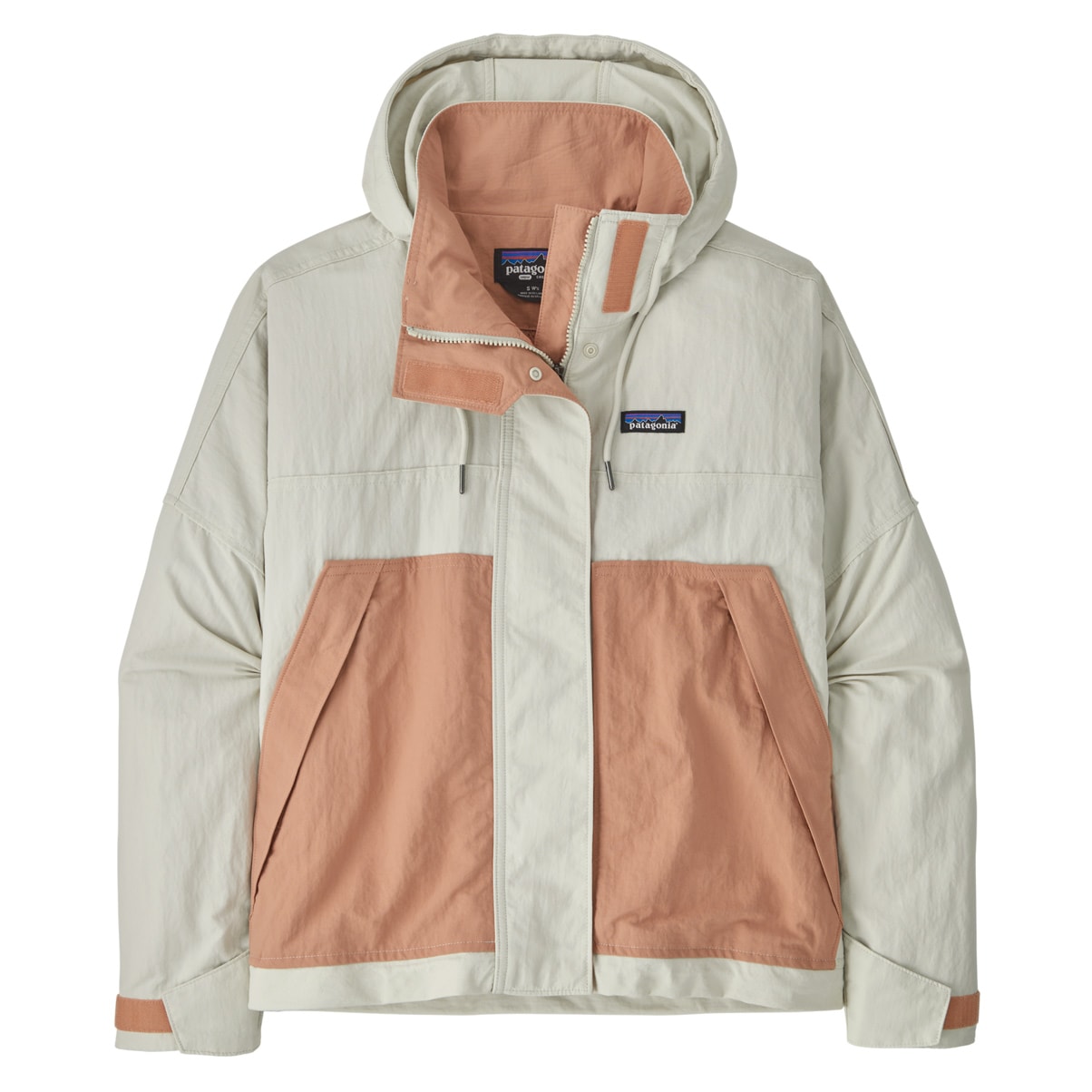 Street Jacket Patagonia W's Skysail Jacket dyno white w/terra pink