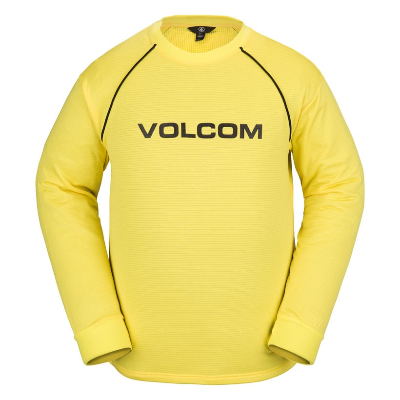 Volcom Waffle Backed Crew Fleece citron M 22/23