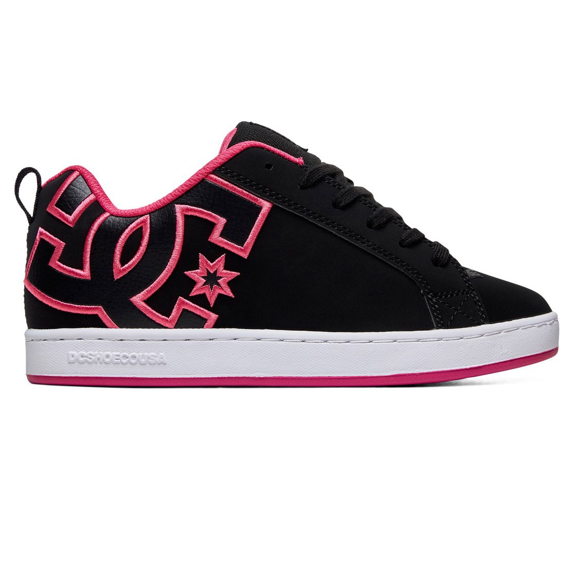 Sneakers DC Court Graffik W black/pink stencil | Snowboard Zezula