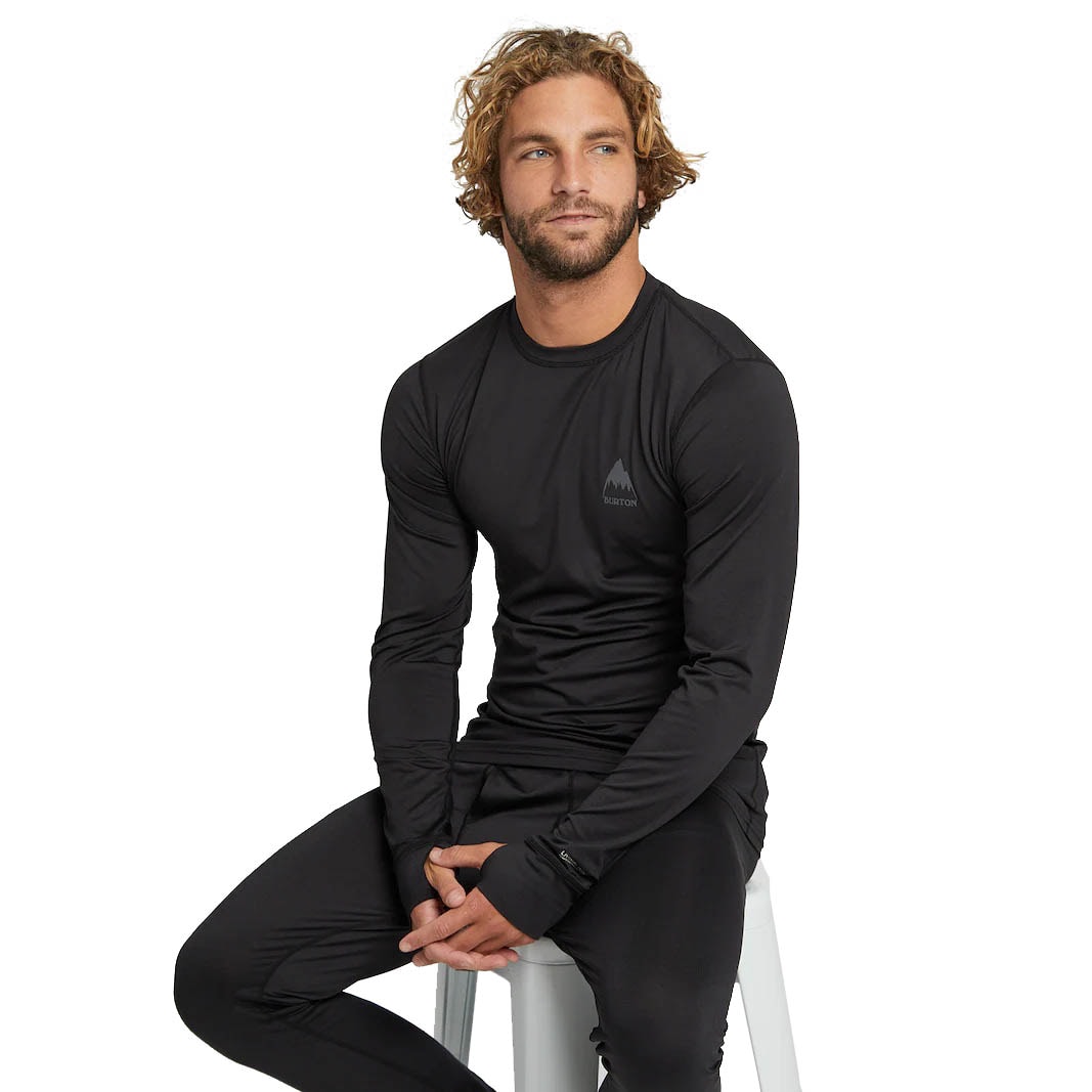 Base Layer Top Burton Lightweight X Crew true black Snowboard Zezula