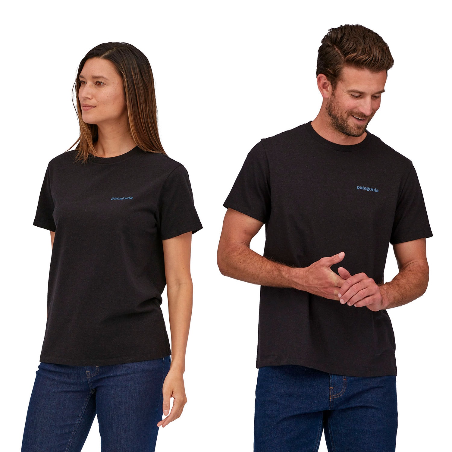 T shirt Patagonia Fitz Roy Icon Responsibili Tee ink black Snowboard Zezula