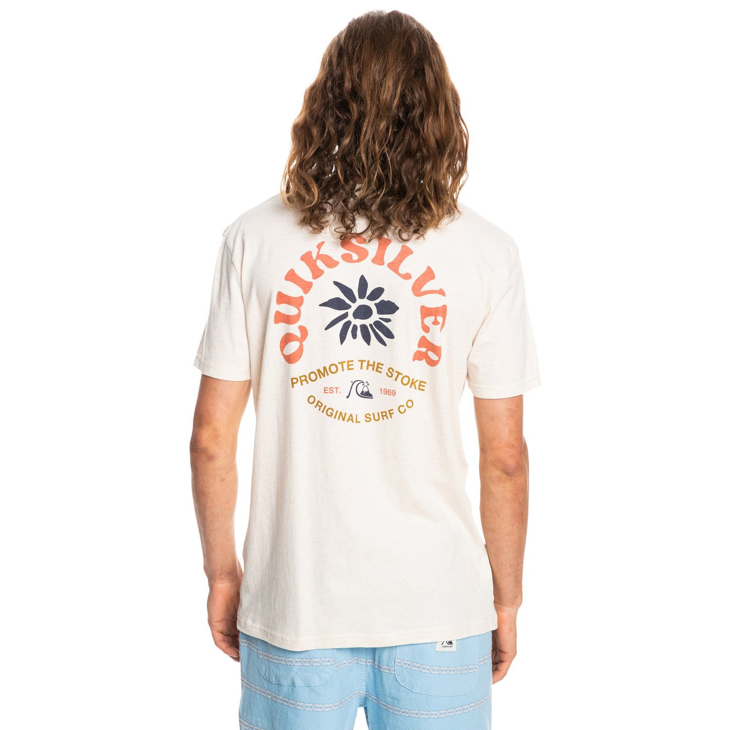 Quiksilver Simple Script Ss antique white heather L 22