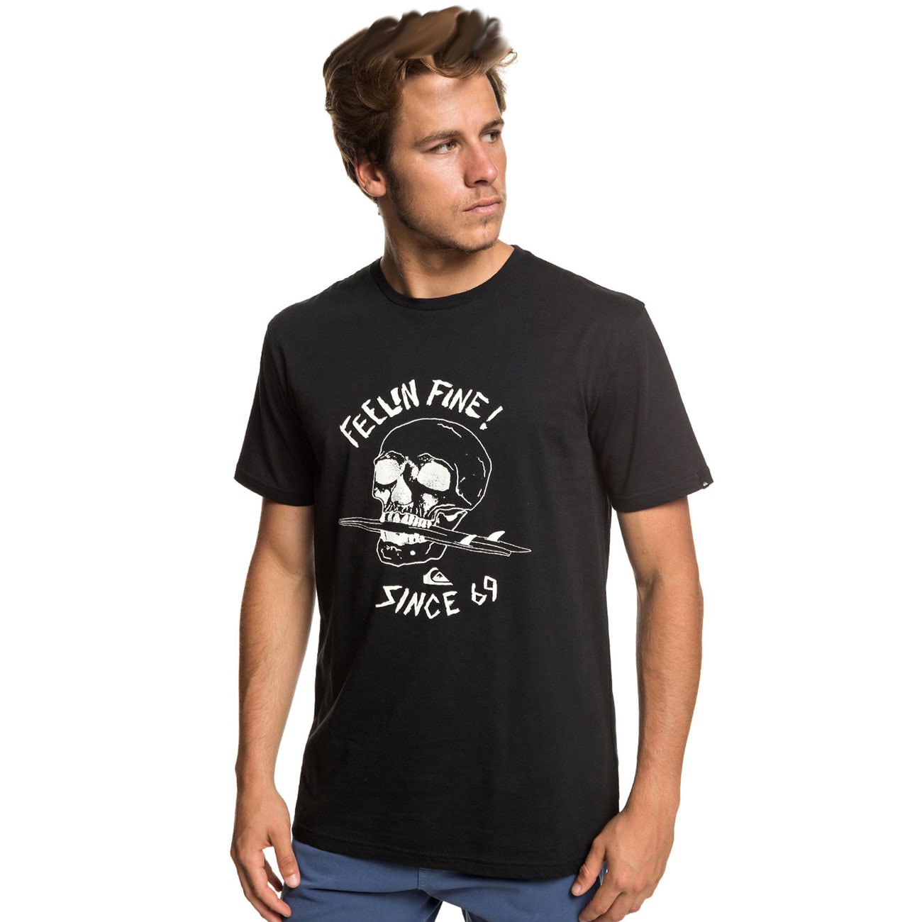 quiksilver skull t shirt