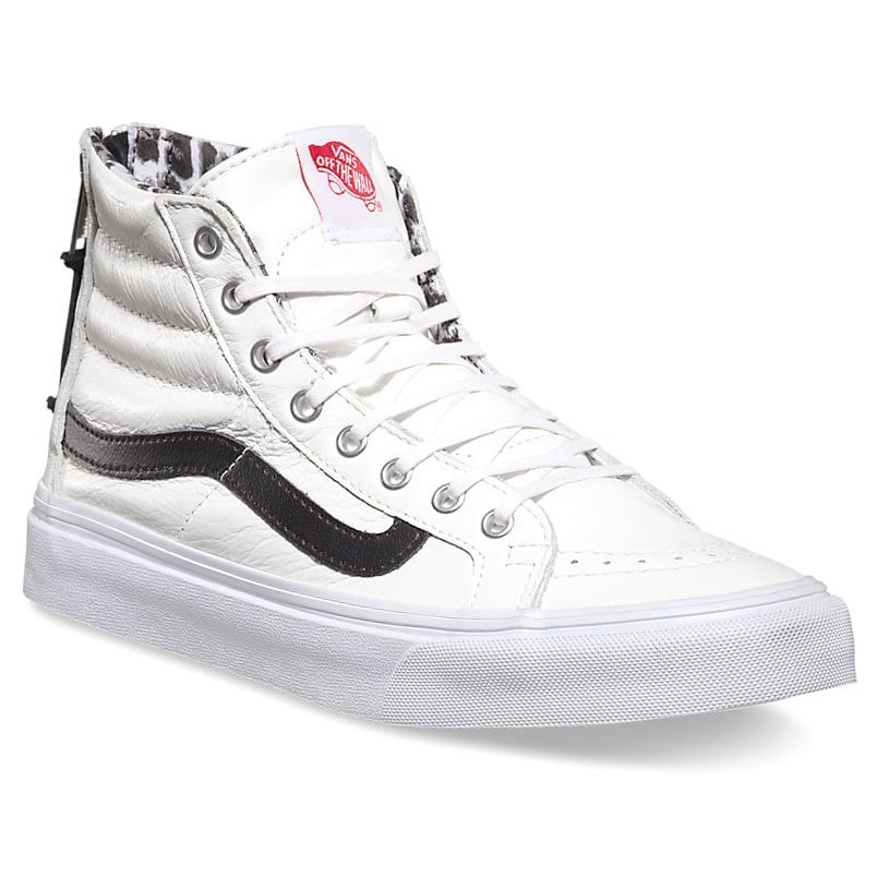 Zegenen troon peddelen Sneakers Vans Sk8-Hi Slim Zip leather white/snow leopard | Snowboard Zezula