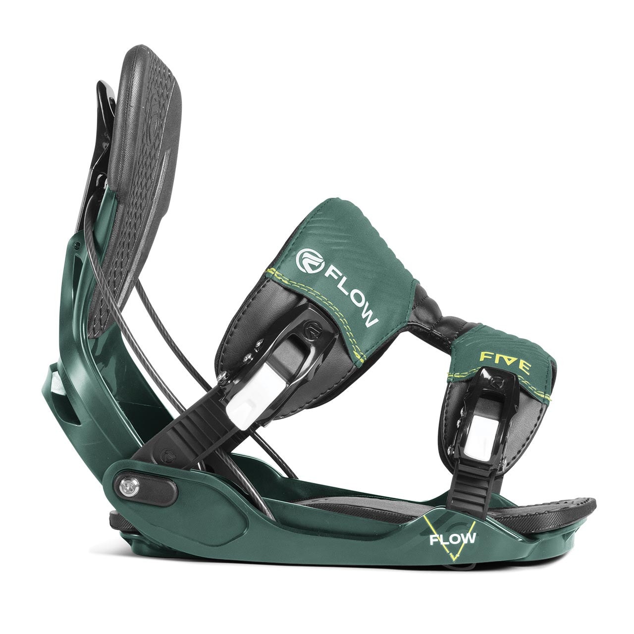 FLOW FIVE SLATE M ビンディング Flow Five Fusion Strap Snowboard Binding Black | Kampeerwinkel