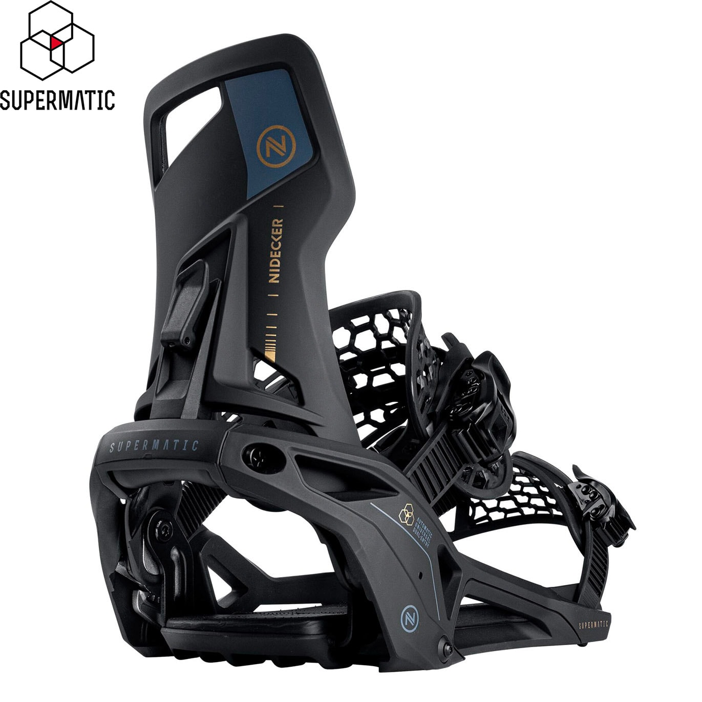 Nidecker スーパーマチック Wiązanie snowboardowe Nidecker Supermatic black | Snowboard