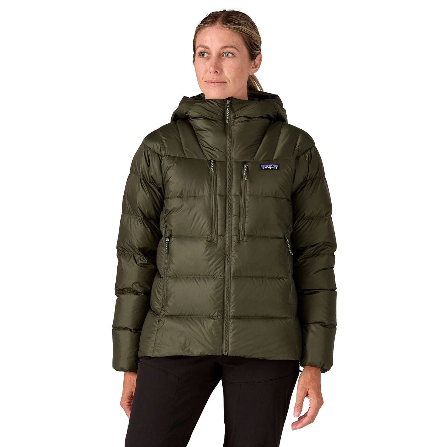 Winter Jacket Patagonia W s Fitz Roy Down Hoody pine needle green Snowboard Zezula